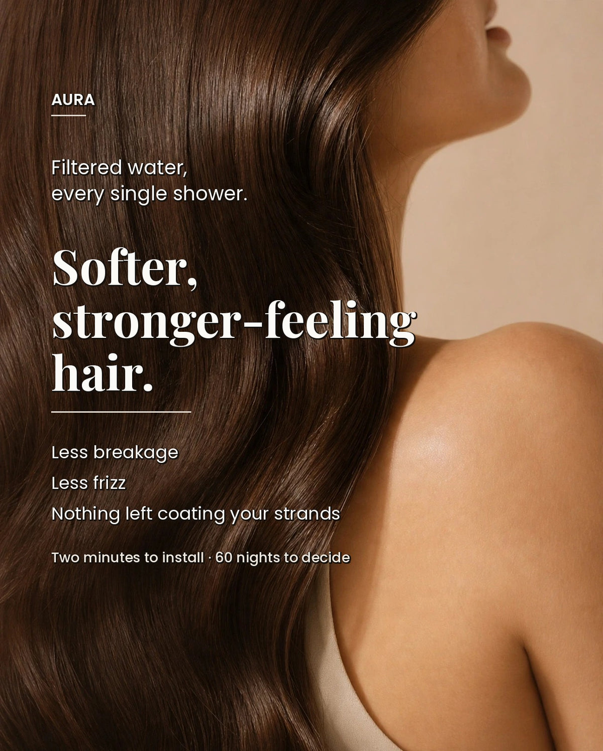 AURA Filtered Showerhead | The Clean Beauty Shower